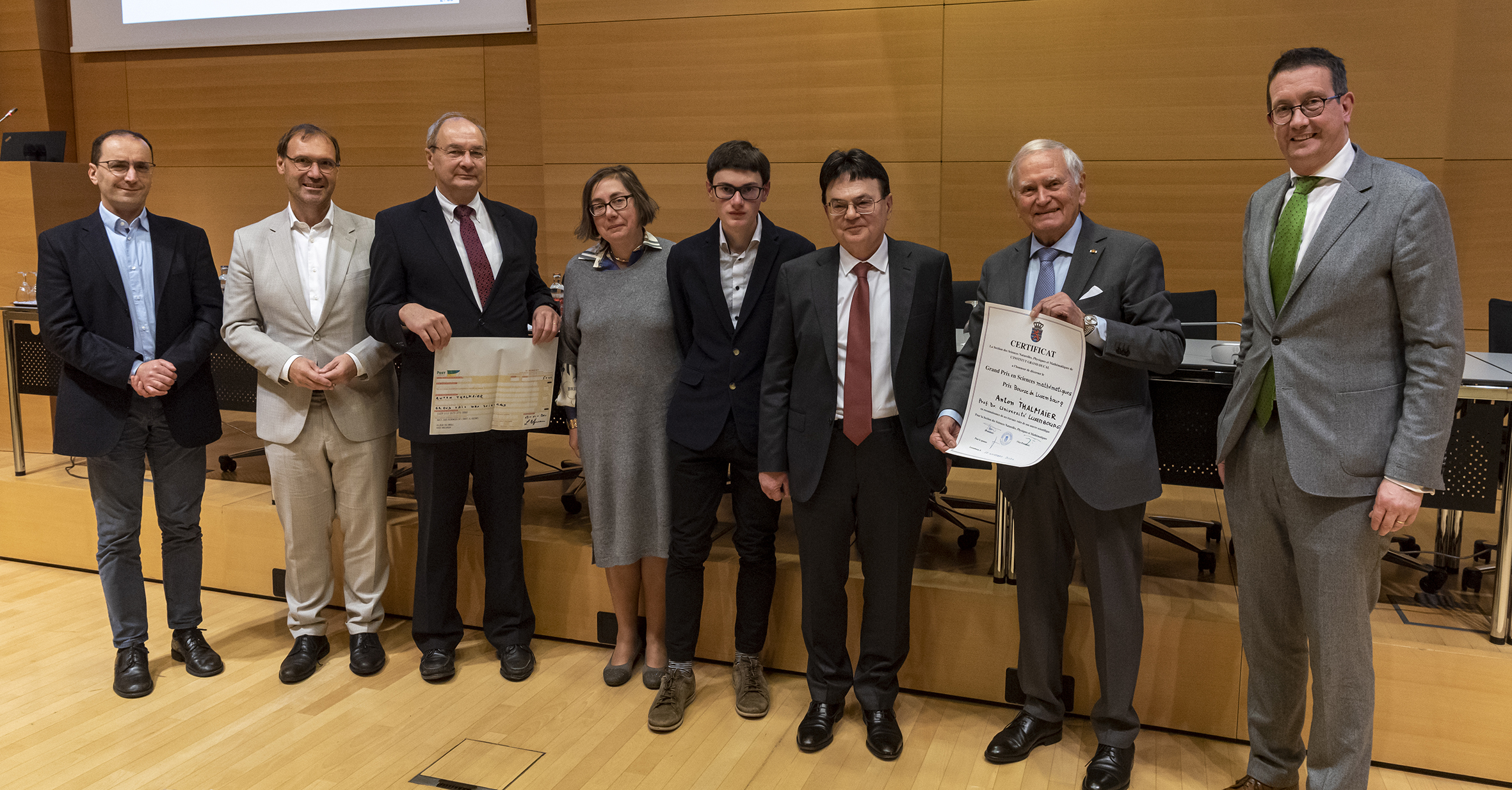 Grand Prix 2021 en sciences mathématiques de l’Institut grand-ducal / Prix de la Bourse de Luxembourg : Professeur Anton THALMAIER (Université du Luxembourg) / lauréat